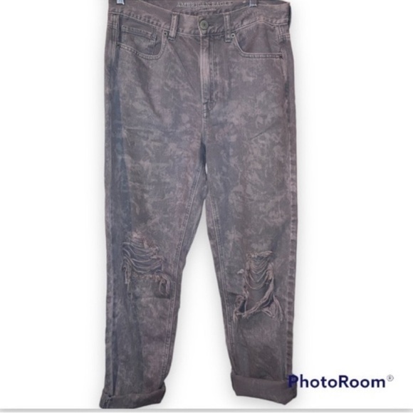 American Eagle Mom Jean pink Tint Grey Wash - Picture 7 of 16